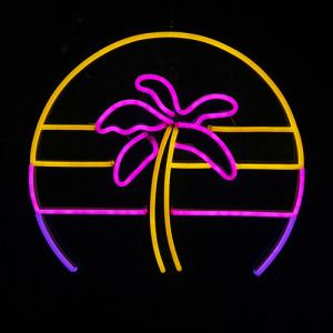 Best Coconut tree neon sign china Vasten company handmade neon signs wholesale