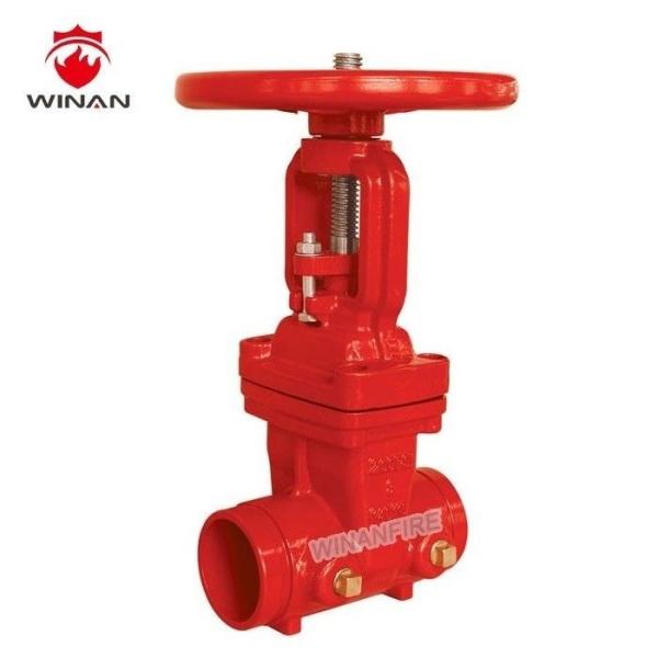 Cheap 12 Inch 1.6MPa Double Flanged Fire Fighting Valves Ductile Iron Material for sale