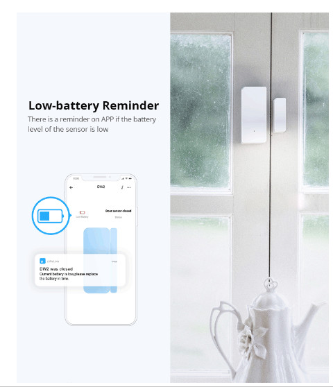 Smart Home Alarm Security Sonoff SW0200 Door Window Wireless Automation Sensor