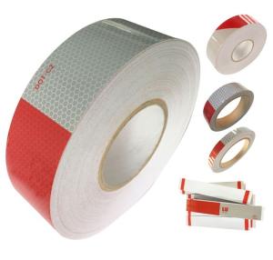 Best Free Sample 6" x 6" / 7" x 11" Dot C2 Reflective Tape - White & Red wholesale