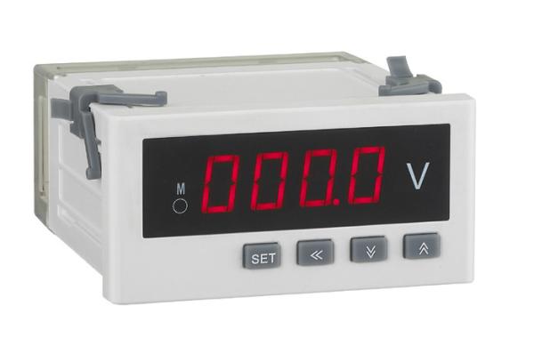 Cheap Alarm Output Digital Panel Voltmeter , 96*48mm Voltage Monitoring Device Automation Control for sale