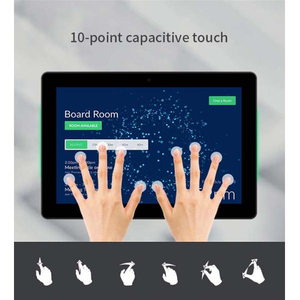 10 Points Touch Screen POE Android Tablet With Muilt Color LED Light Bars