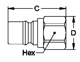 Gas Connection 0.75" Brass Quick Coupler , Universal Quick Connect Brass Fitting