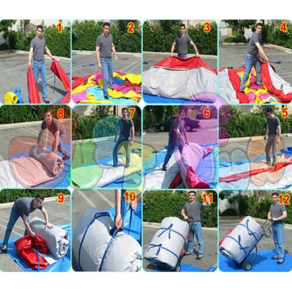Awesome 46.5m Length Inflatable Obstacle Course Amazing With PVC Tarpaulin