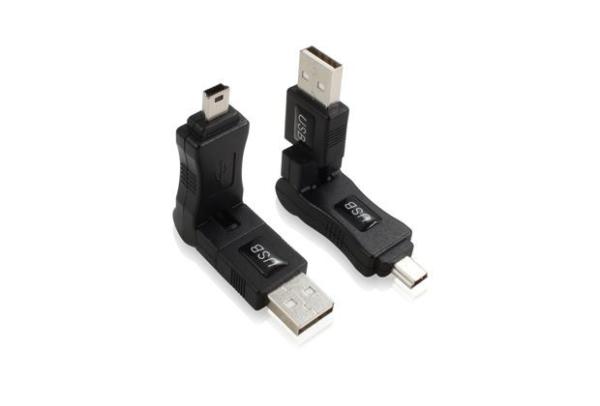 Cheap Portable 360 degree rotatable mini USB to USB AM Adjustible Adapter for sale