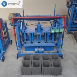 Two Holes Concrete Brick Making Machine 220V Two Phase Power Brick Making Machine
