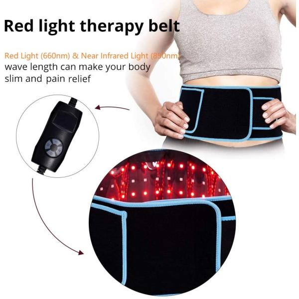 Breathable 105pcs LED Red Light Slimming Belt 125x17.5cm