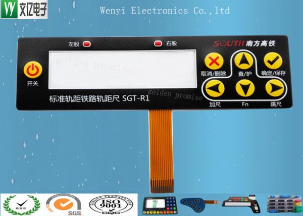Cheap Embossing FPC Membrane Switch Keypad / SMT Led Membrane Push Button Switch for sale