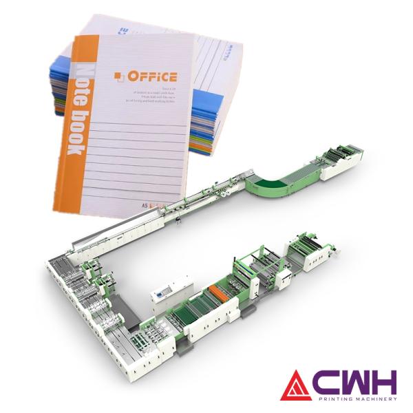 Automatic Cold Glue Taped Notebook Making Machine/white glue binding