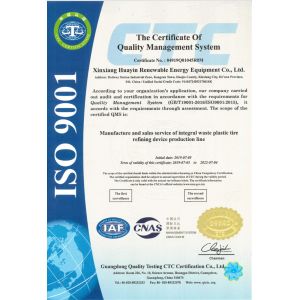 Xinxiang HUAYIN Renewable Energy Equipment Co., Ltd Certifications