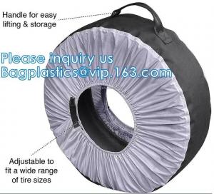 China Tire Cover With Handle, Wheel Storage Tote Bags, Tire Tote, Tire Cover, Wheel Tire Bags, Snow Protector on sale