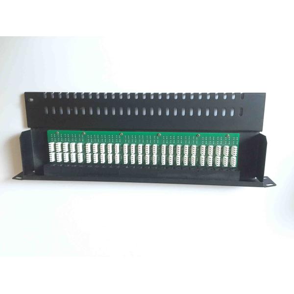 25 / 50 Port Voice Patch Panel 6P4C 110 IDC / Krone IDC With CAT 3 Modules