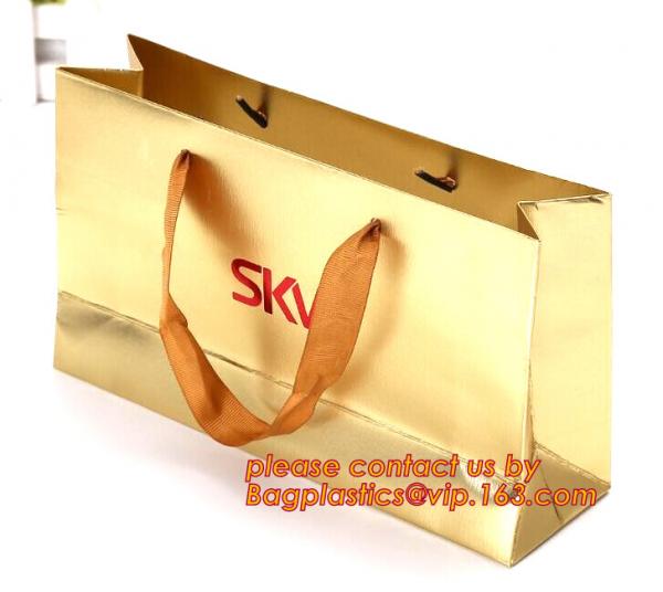 Luxury high quality shopping carrier gift paper bag,making kraft paper bag custom printed luxury recycled shopping carri