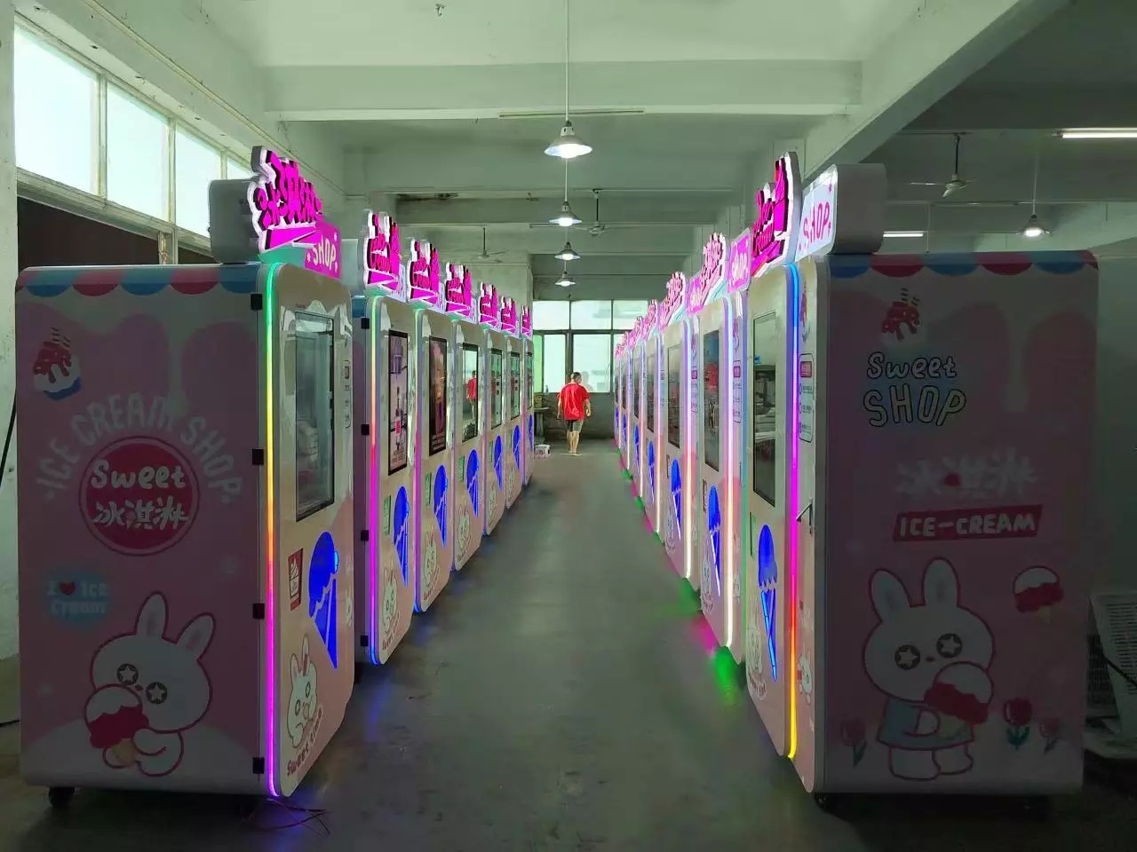 Automatic Ice Cream Cold Yogurt Combo Vending Machine For Sale
