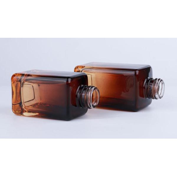 Transparent Glass Foundation Pump Bottle 40ml 80ml Makeup Pump Dispenser