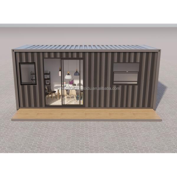 20ft Prefab Shipping Container Pop Up Coffee Shop Restaurant Mobile Container Bar with Modern Bathroom Design and Style