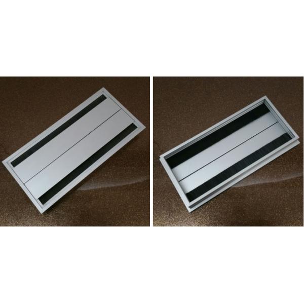 Hidden Table Top Both Side Open Aluminium Table Cable Management Box Outlet Box