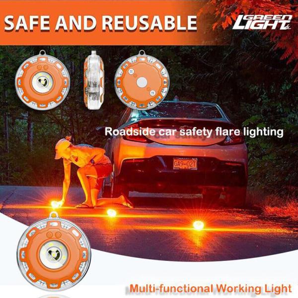 Multi-functional Safety LED Warning Flares With Multi-color For Option