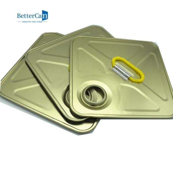 0.28mm Rectangular Bottom And Top 5liter Tin Can Components 18liter Square Tin Can Accessories