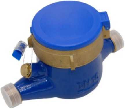 Cheap STS Multi Jet Dry Dial Water Meter , DN20 External Water Flow Meter for sale