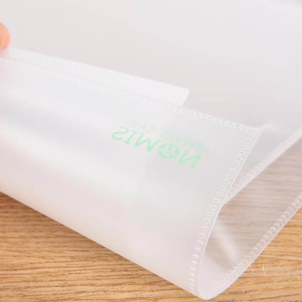 Resealable PVC Document Pouch A4 A6 Waterproof Filing Loose Leaf Zippered Travel