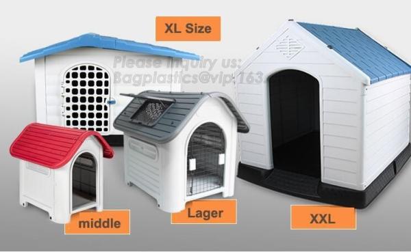 Cheap outdoor kennel for large dog house Eco friendly dog kennels crates plastic houses, Large Dog Outdoor Plastic Dog House for sale