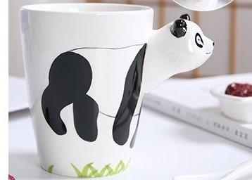 Cheap Hand Printed 15 Ounce 3D Ceramic Reusable Coffee Cup for sale