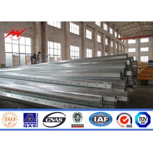 Steel Tubular Generation Transmission Line Poles Tensile Strength 470 Mpa - 630