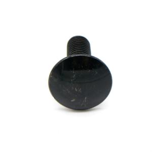 China Black Round Head Square Neck Bolt Zinc Plated Smooth Domed Head M12 M16 on sale