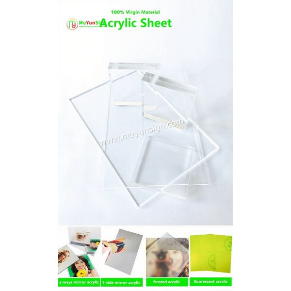 Clear Engraving Acrylic Panel Sheet Craft Paper Protective 1.2 g/cm3