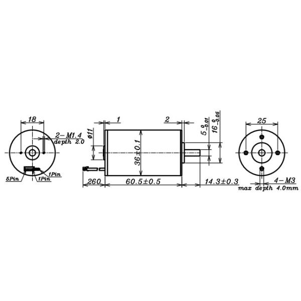 Driver 8000 Rpm Dc Motor , 24 Volt Brushless Motor 18750mA Starting Current