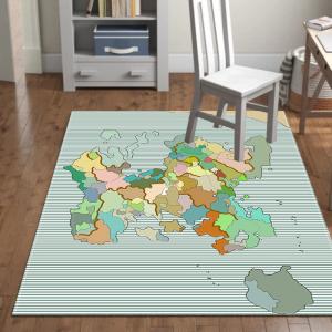 Best Best price factory direct  sale Map pattern living room carpet area rug for office wholesale