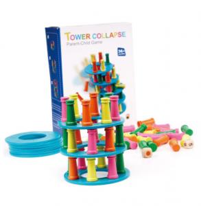 Best Pisa Tower Folding High Balance Flying Chess Game Early Education wholesale