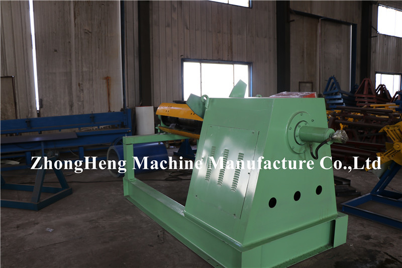 4 Jaw Control hydraulic Uncoiler With Double 5.5kw Motor Control,coilcar is