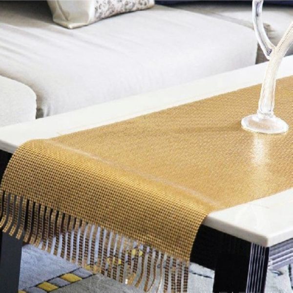 Decorative Metallic Cloth As Table Runner