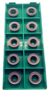 Purple Black Carbide Machining Inserts , Round Carbide Inserts RPKT1204MO-JS