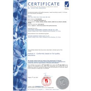COOSAI valve group Certifications
