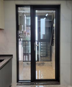 China Double Glazed Aluminium Glass Swing Door 2mm Casement Window Door on sale