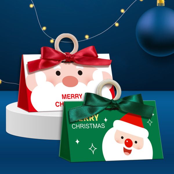 Custom Paper Box Themed Candy Gift & Apple Box For Christmas Eve Packaging Gift Box