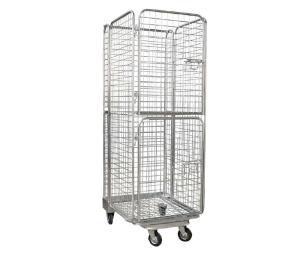 Best Warehouse Galvanized Foldable Wire Mesh Roll Container / Material Handling Equipment wholesale