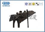 Customized Color Steel Boiler Parts Boiler Manifold Headers / Steam Distribution