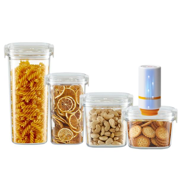 Cheap Electric Air Pump Airtight Lid Vacuumable Food Storage Jars for sale