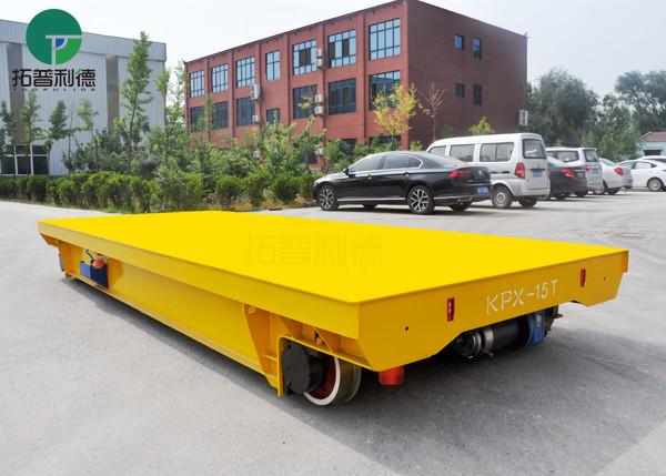 Cheap Low Bed 30t Heavy Load Battery Powered Rail Flat Transfer Platform Trolley for sale