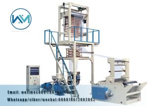 China Double Rewinder Rotary Die Head Plastic Film Blowing Machine 1000mm for garbage bag on sale