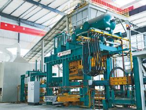 China Static Pressure Moulding Line , Flask Moulding Line Machine Complex Castings on sale