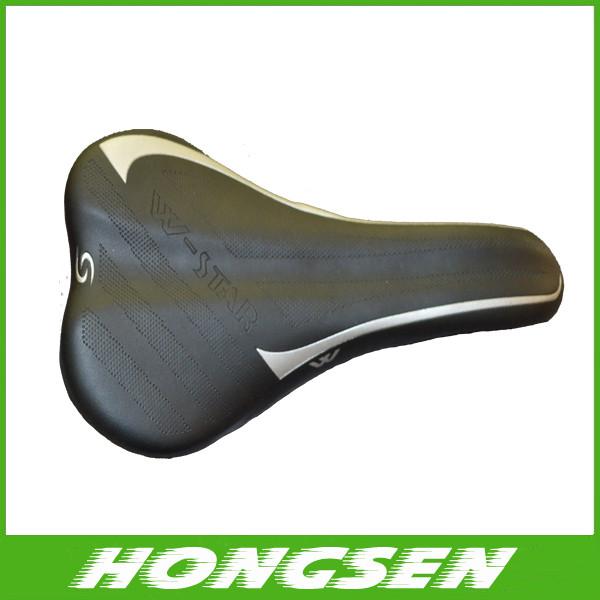 Cheap S3 black bike bicycle cycling leather saddle, bike seat bike parts for sale