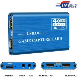 China 4Kp60 Audio Video Capture Card , USB3.0 1080P 60fps Portable Video Converter on sale