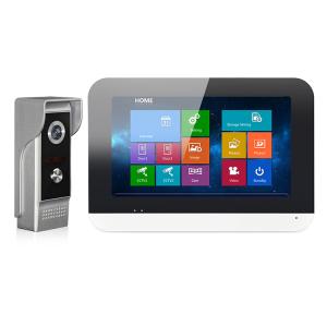 China Touch Monitor ROHS 4 Wire Video Intercom System ABS Acrylic audio video door phone on sale