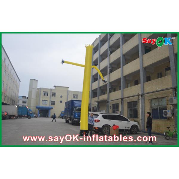 One Legged Air Dancer Commerical Red Sky Air Dancer , Inflatable 4M Costume Dancing Man