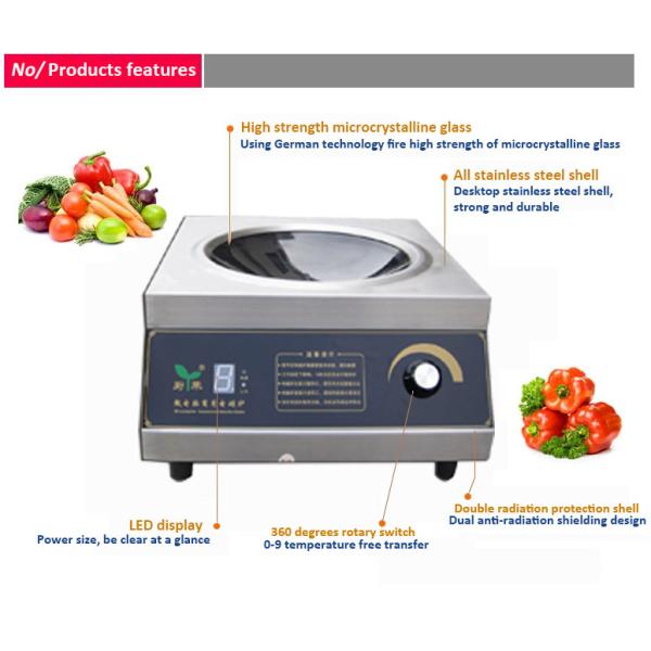 Stainless steel table top electric stove for Kitchen